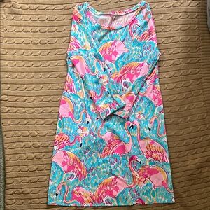 Lilly Pulitzer Linden Peel and Eat Flamingo Dress